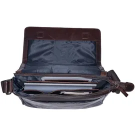 LEONHARD HEYDEN Roma Messenger Leder 31 cm Laptopfach braun