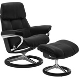 Stressless Relaxsessel STRESSLESS "Ruby" Sessel Gr. Leder PALOMA, Fuß Schwarz, B/H/T: 76 cm x 100 cm x 75 cm, schwarz (black batick) Lesesessel und Relaxsessel