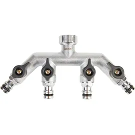 Geka Plus Wasserverteiler 4-Fach IG G3/4" silber