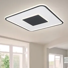 ETC Shop Tageslicht Deckenleuchte 1x LED 46 W quadratisch grau