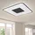 ETC Shop Tageslicht Deckenleuchte 1x LED 46 W quadratisch grau