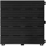 Floordirekt Terrassenfliese Claire, Grau, Kunststoff, 30x30 cm, rutschfest, formstabil, UV-beständig, Gartenzubehör, Terrassen- & Balkonböden, Terrassenfliesen