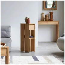 Tikamoon Beistelltisch aus massivem Teakholz Eden