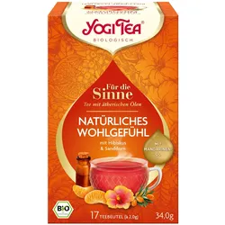 Yogi Tea - Natürliches Wohlgefühl Für die Sinne Bio Kräutertee Filterbeutel 17x2 g
