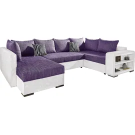 Collection AB Wohnlandschaft Kunstleder 4-Sitzer Lila