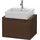 Duravit L-Cube 62x47,7cm, Nussb geb., f Kons, 2 Schub.