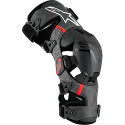 Alpinestars Supertech RK-10 Plasma, Knie Orthesen - Schwarz/Rot - S