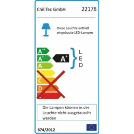 ChiliTec 22178 LED-Einbauleuchte "EBL-HV65w", weiß 230V, 2W, 2900K, 230lm, warmweiß