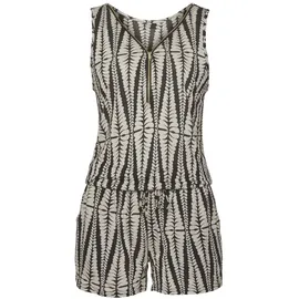 LASCANA Overall Damen schwarz-sand-bedruckt Gr.42