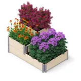 upyard Hochbeet 3 Ebenen 120x80cm Holz