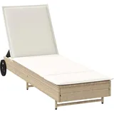 vidaXL Sonnenliege 200 x 70 x 30 cm Beige