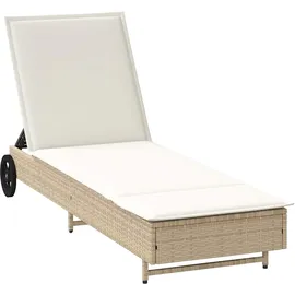 vidaXL Sonnenliege 200 x 70 x 30 cm Beige
