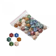 Philos 7760, - Würfel 20-seitig pearl, 50er Beutel