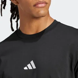 adidas Essentials Small Logo Single Jersey T-Shirt Black / White 3XL