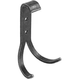 halcö - Mantelhaken Kappl B 55 mm, H 112 mm, Eisen schwarz verzinkt passiviert,
