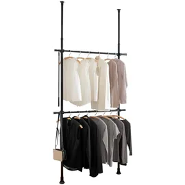 Wenko Teleskop-Garderobensystem Herkules Basic 75-120 x 165-300 x 11 cm
