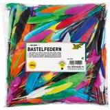 Folia Bastel-Federn MIX BUNT, 100g, farbig sortiert