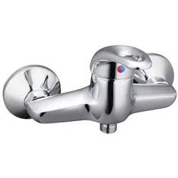 SCHÜTTE Duscharmatur »Calvino«, Metall/Messing/Kunststoff, glänzend, 1⁄2" - silberfarben