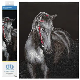 DIAMOND DOTZ® DD10.012 Original Diamond Painting Midnight Stallion 53 x 42 cm,