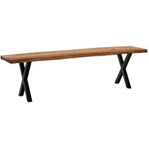 MID.YOU Sitzbank Esszimmerbank Braun 160 x 40 x 45,5 cm