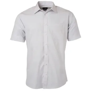 Kurzarm Hemd "JN680" - S - light-grey