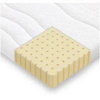 Beco, Topper Latex Plus Boxspring Upgrade für jedes Bett, 6 cm hoch, Latex, Latex-Topper, Maximale Druckentlastung durch Latex-Schicht bunt|weiß 200 cm x 200 cm x 6 cm