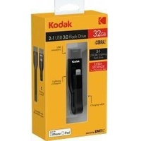 Kodak iCobra2 Pendrive, 32GB (KD0036) (32 GB, USB 3.2), USB Stick, Schwarz