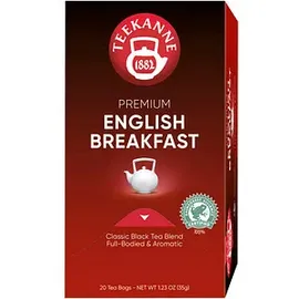 Teekanne Premium English Breakfast Schwarzer Tee 20x1,75 g
