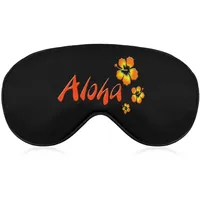 Hawaii Aloha Soft-Augenmasken mit verstellbarem Riemen, leichte, bequeme Augenbinde zum Schlafen