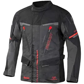 Germot Argos Textiljacke wasserdicht Schwarz/Grau/Rot