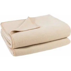 Zoeppritz Soft-Fleece Decke 180 x 220 cm cream
