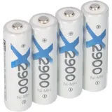 XCell 4x Mignon AA Akku Ni-MH 1,2V 2900mAh kompatibel Siemens Gigaset 2000C 2000S