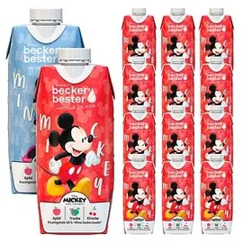 Beckers Bester Mickey & Minnie Apfel-Traube-Kirsche Fruchtsaftgetränk 12x 0,33 l