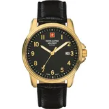 Swiss Alpine Military Herren Uhr Analog Quarz 7011.1517SAM Leder