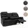 Mendler 3er Kinosessel HWC-O62 Kunstleder 181 x 107 x 0 cm Schwarz mit Liegefunktion
