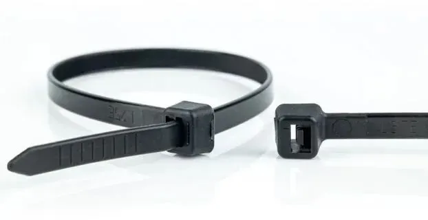 WKK 110259071 Kabelbinder Lösbarer Kabelbinder Kunststoff Schwarz 100 Stück(e)