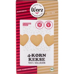 Werz 4-Korn-Vollkorn-Natur-Keks glutenfrei bio