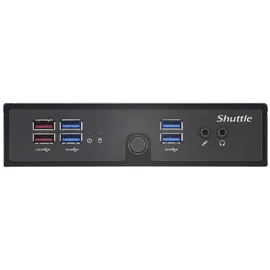 Shuttle XPC slim DS50U Intel Celeron 7305, 2X LAN (1x 2.5Gbit,1x 1Gbit), 1xCOM,1xHDMI,1xDP, 1x VGA, lüfterlos, 24/7 Dauerbetrieb