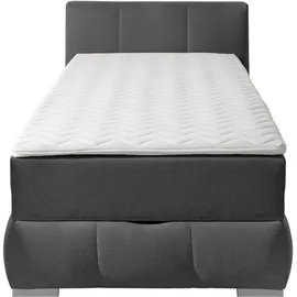 Home Affaire Boxbett HOME AFFAIRE "Chelles", grau (anthrazit), B:107cm L:225cm, Komplettbetten, inkl. Topper und Bettkasten