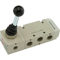 Riegler 5/2-Wegeventil, man. 90° Hebel bistabil G 1/8
