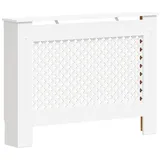 vidaXL Heizkörperabdeckung Weiß 112×19×81,5 cm MDF