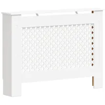 vidaXL Heizkörperabdeckung Weiß 112×19×81,5 cm MDF