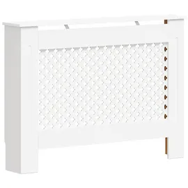 vidaXL Heizkörperabdeckung Weiß 112×19×81,5 cm MDF