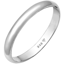 Elli PREMIUM Basic Bandring Hochzeit Trauring 585 Weißgold Ringe   Damen 