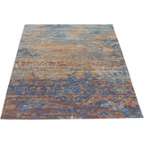 andas Teppich Tabita, rechteckig, 8 mm Wohnzimmer blau Baumwollteppiche Naturteppiche Teppiche