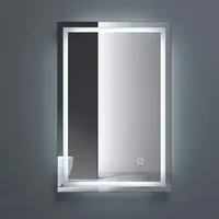 Doporro - Badspiegel-02 Led-Lichtspiegel 50x70cm/70x50mm mit Dimmen-Funktion Beschlagfreier Wandspiegel