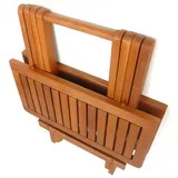 Gravidus Beistelltisch Kaffeetisch Klapptisch Holz 50x50