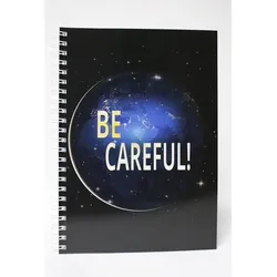 ADINA Premium Collegeblock Kollegblock "BE CAREFUL!" A4 dotted