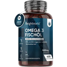 WeightWorld Omega 3 Kapseln 400 St.
