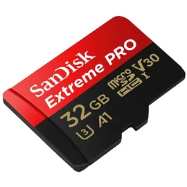 SanDisk Extreme Pro microSDXC UHS-I U3 V30 A1  32 GB + SD-Adapter